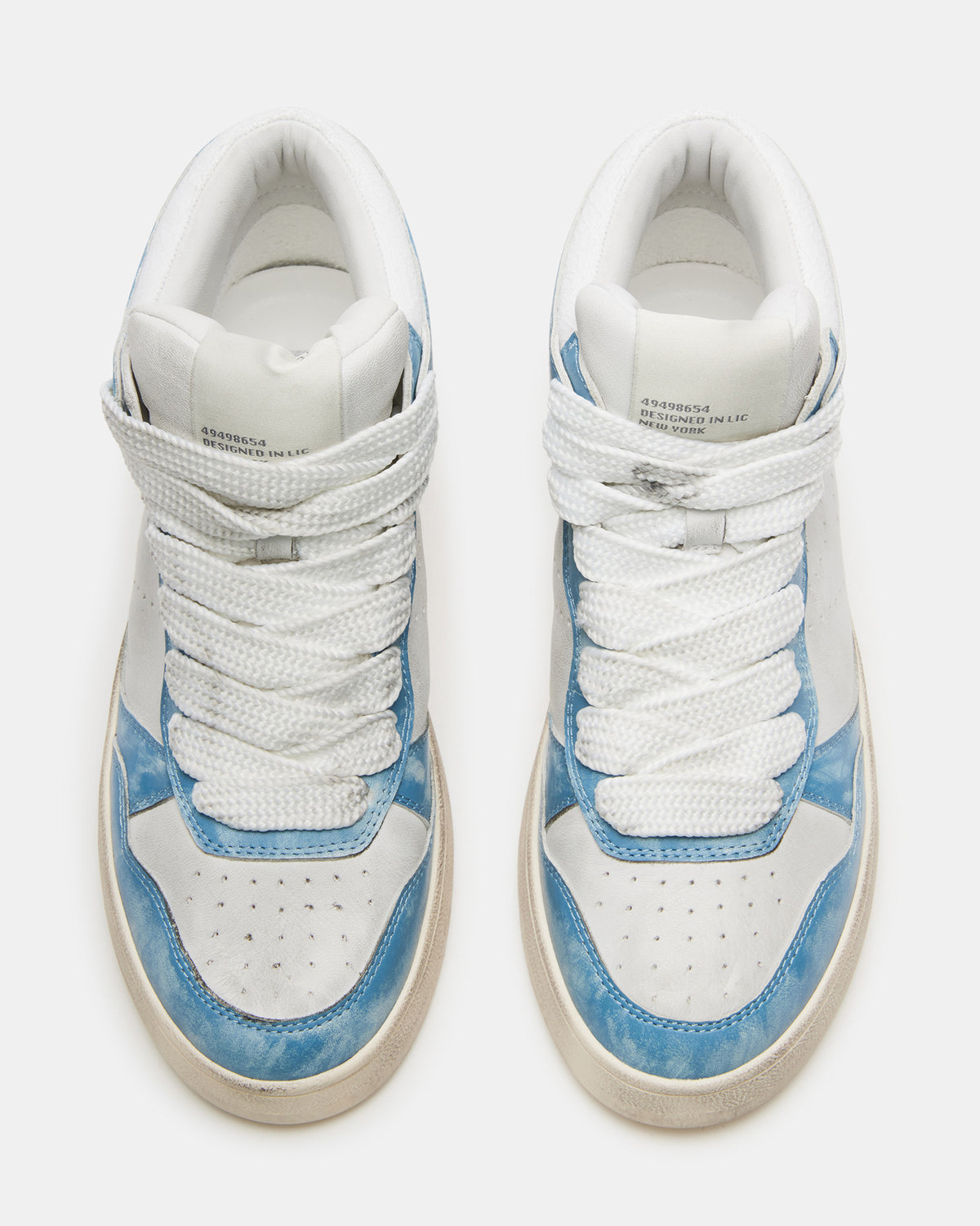 ENDLESS Blue Multi High-Top Lace-Up Sneaker | Women's Sneakers | Steve Madden