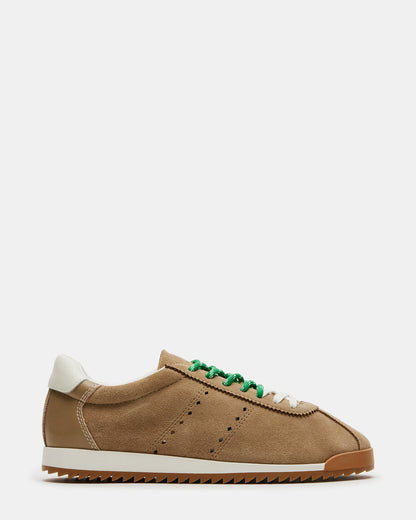 MIRAGE Sand Suede Women's Low-Top Sneaker | Steve Madden