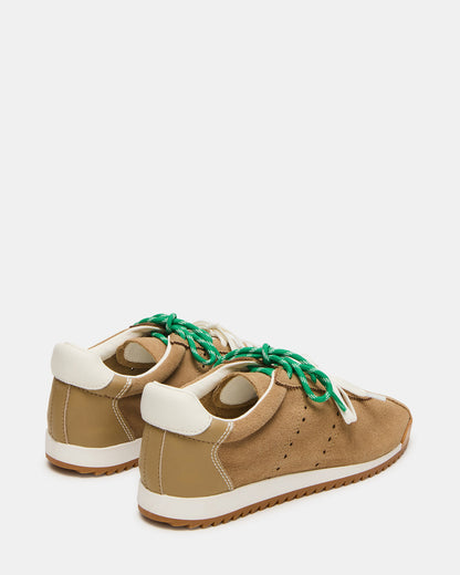 MIRAGE Sand Suede Women's Low-Top Sneaker | Steve Madden