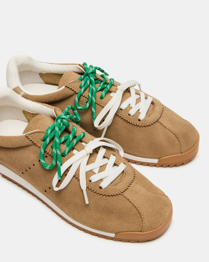MIRAGE Sand Suede Women's Low-Top Sneaker | Steve Madden