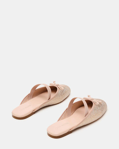 CUTESY Rhinestone Slip-On Ballet Mule Women's Flat | Steve Madden